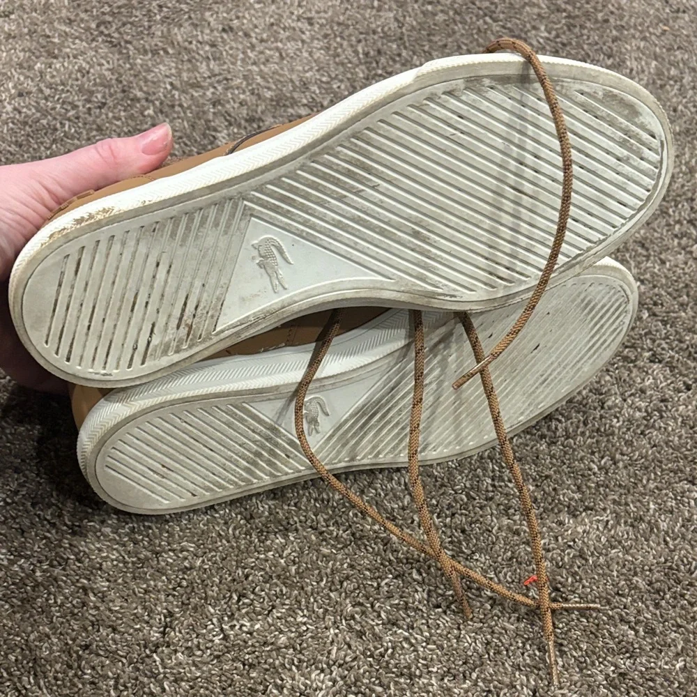 Lacoste Men's Brown High-Top Sneakers - Picture 4 of 4